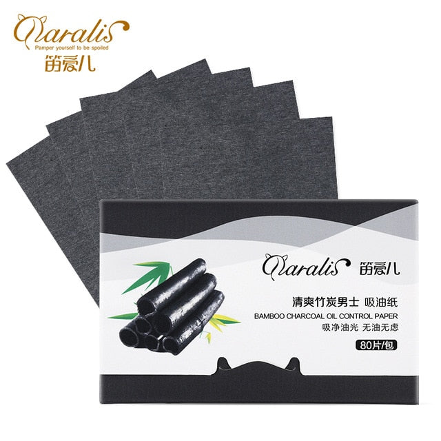 1Pack=80pcs Protable Facial Absorbent Paper Oil Control Wipes Green Tea Absorbing Sheet Matcha Oily Face Blotting Matting Tissue